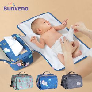 Changing Pads Covers Sunveno 2in1 Portable Diaper Bag Waterproof Pad Wet High Quality Mat with Shoulder Strap 221014