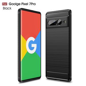 Carbon Fiber Design Phone Cases For Google Pixel 7 Pro 6A 6 Iphone 14 13 Pro Max Redmi Note 11 Xiaomi Mi 12 Lite Slim TPU Mobile Covers