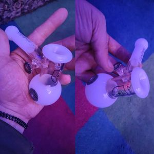 Sherlock Mini Hammer Glass Pipes Heavy Wall Glass Design Handle Spoon Oil Burner Smoking Pipe for Dry Herb Hookah Bong Accessory