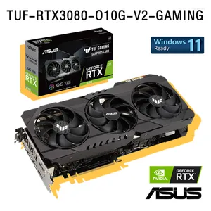 Grafikkort 3080 ASUS TUF RTX3080 O10G V2 GAMING VIDEO CARD GDDR6X GPU NVIDIA GAME 320BIT PCI Express 4.0 16x