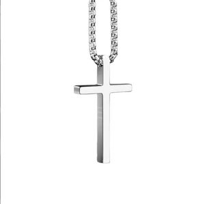 Wholesale Fashionable Vintage Cross Stainless Steel Pendant Necklace