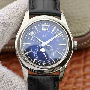 슈퍼 복제 복합체 기능 Mens Pate Philipp 시계 최고 판매 KM UOSU PATE-PH 합병증 크로노 그래프 5205G-013 Men Watch