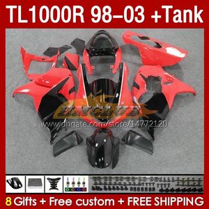 FAIRINGS TANK FￖR SUZUKI SRAD TL-1000 TL 1000 R 1000R TL1000R 98 99 00 01 02 03 BODYWORK 162NO.56 R￶d glansig TL-1000R 1998 1999 2000 2001 2002 2003 TL1000 R 98-03 FAIRING