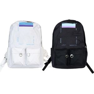 Backpack OFF Brand Canvas White Backpacks Men Hip Hop Fashion Street Style Skate Basketball Football Cycling Running Bags194v
