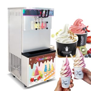 Gratis frakt till dörr USA ETL CE -franchise Taylor 3 Flavors Yoghurt Soft Ice Cream Machine Kökutrustning