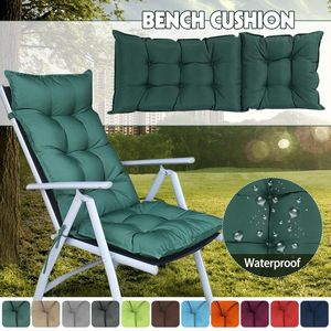 Pillow Outdoor Recliner Seat Pad Waterproof Garden Patio Sun Bed Lounger Bench Swing