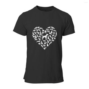 Herrar t skjortor beagle hund valentiner dag roliga hundar vintage h￶r t-shirt punk kort ￤rm grafisk jul cosplay m￤n kl￤der 7163