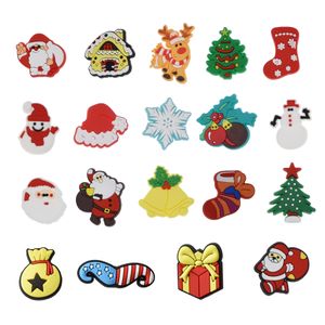 Party Gift Christmas decor PVC soft rubber shoe buckle cartoon hole shoes flowers wrist band garden shoes decoration accessories