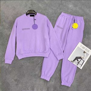 Women's Two Piece Pants Solid Cotton Sweatsuit Set for Men Two Piece Outfits Oversized Tops and Sweatpants Jogger Tracksuits Loose Trousers T221018