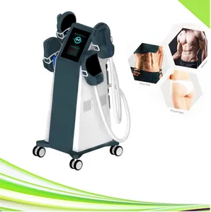 EMS Body Sculpt Slim Muscle Stimulator Machine Fat M￤ltning 4 Handle Electro Therapy Deep Butta Back Magnetic Muscles Stimulation Stimulering EMS Slimming Device