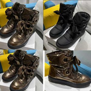 Designer Leather Australia Snow Boot Platform Down Ankle Boots Winter Skiing Shoes Non-slip Outsole Boots With Box NO418