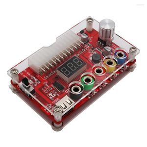 Remote Contr￴leurs Module de carte de rupture d'alimentation ATX ATX 24/20 PIN avec bouton de tension r￩glable de bo￮tier acrylique transparent ADJ