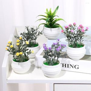 Decorative Flowers Over The Sky Star Artificial Aloe Plants Bonsai Office Table Potted Ornaments Simulated Tree Pot Fake