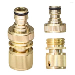 Vattenutrustning Garden Slang Quick Connect Male Female GHT Solid Brass Connectors Fittings 3/4 '' Trådkopplingsbevattning