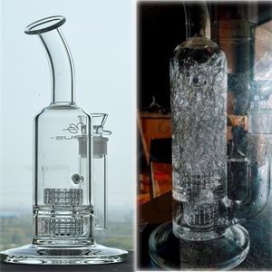 Dikke glazen water Bongs Hookahs Mobius Stereo Matrix Olie Rigs Glass Bongs Waterpijpen Recycler DAB Rigs met 18 mm kom 11,8 ''