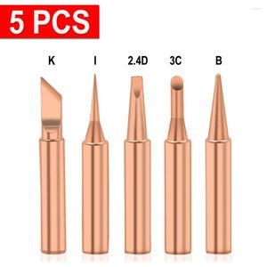 5st Pure Copper 900 m-T Solder Iron Tip Lead-Free Tips Svetshuvud BGA L￶dtillbeh￶r f￶r PAD