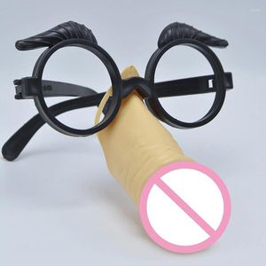 Decorazione per feste divertenti occhiali a naso lungo Bachelor Supplies Willy Mask Bachelorette Hen Penis Frame
