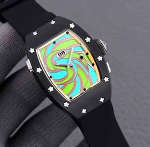 Business Leisure RM037 Hela automatisk mekanisk Mill Watch Ceramic Case Tape Womens Watch Designer Vattentäta armbandsur Högkvalitet