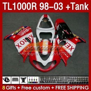 Fairings & Tank For SUZUKI SRAD TL-1000 TL 1000 R 1000R TL1000R 98 99 00 01 02 03 Bodywork 162No.37 TL-1000R 1998 1999 2000 2001 2002 2003 TL1000 R 98-03 Fairing red factory