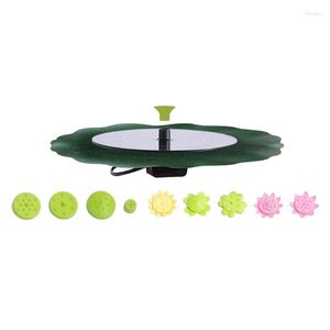 Decorazioni da giardino Pompa per fontana solare Acqua con 10 ugelli Decorazione galleggiante per laghetto da giardino