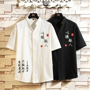 Männer Casual Shirts Design Hawaii Strand Kurzarm Schwarz Weiß männer Print Bluse 2022 Sommer Kleidung Über