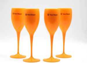 Şarap Partisi Şampanya Koca Cam VCP Şampanya Flüt Goblet Plastik Veuve Bardakları268y