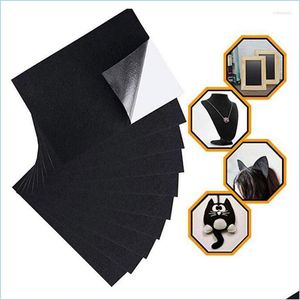 Jewelry Pouches Bags Jewelry Pouches Black Felt Fabric Adhesive Sheets With Sticky Glue Back For Art Crafts 32Ce Drop Delivery 202 Dh7Pf