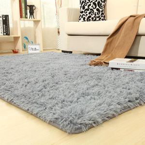 Halılar Katı halı alanı Halı Yatak Odası Çocuk Odası Oda Anti-Slip Mat Ev Dekorasyon Şarap Kırmızı Alfombras Para la Sala Modernna 40x60cm