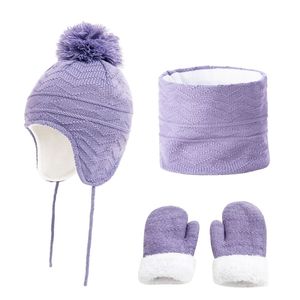 Beanieskull Caps Kids Hats Winter Treepiece terno de 13 anos menina menino menino Casmere Fashion Cores Plus Velvet Warm 221013