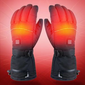 Electric Battery Heated Gloves Adults Touchscreen Winter Heating Thermal Gloves Portable Hand Warmer for Snowboard Climb