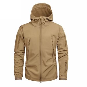 Outdoor Jackets Hoodies Tactical for Men Soft Shell Military Hooded Coat Waterproof Army Fleece Windproof Clothing Camo Colors 221013