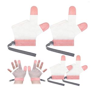 Hair Accessories 1 Pair Baby Prevent Bite Fingers Nails Gloves For Children Infant Thumb Sucking Stop Kids Anti Biting Eat Hands