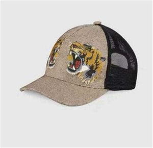 Mössor hattar designers boll mössor hattar för män kvinnor unisex tiger bi kingnake tryck baseball hatt herrar kvinnor avslappnade justerbara mössa beanies