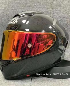 Caschi da moto Casco integrale SHOEI X14 in fibra di carbonio di alta qualità per uomo e donna Sicurezza per quattro stagioni