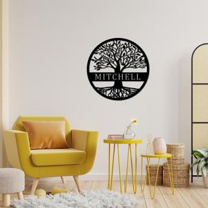 Partyzubehör, personalisierte Türschilder mit Nachnamen, Familie, geteilter Buchstabe, für das Haus im Freien, individuelles, aufwändiges Acrylschild „Baum des Lebens“.