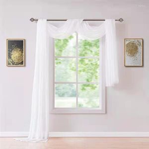 Kurtyna 1PC Wedding Treal Tiulle Sheer Curtains for Living Room Małżeństwo łukowe drzwi przędzy sypialnia gaza kuchenna Drapery
