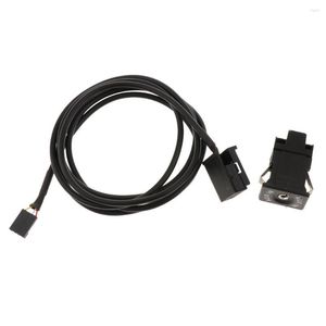 Bilarrangör 150 cm/59 tum USB AUX Switch Socket med trådselekabeladapter för CD30 CD70 DVD90 NAVI CDC40 Vauxhall