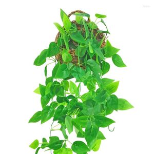 Decorative Flowers Artificial Ivy Leaf Plants Vine Hanging Garland Fake Begonia Leaves Plant For Wall Baskets Wedding Outdoor Indoor Decor