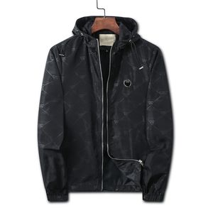 Дизайнер мужской куртки черно-белый стойкий воротниц Классический фирм