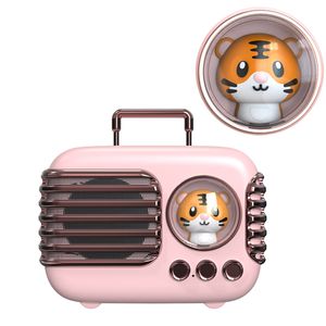 DW09 Retro Wireless Speakers Cute Teddy Bear Cartoon Spreker voor kinderen Stijl Suitcase Ruige verjaardagscadeaus voor meisjes