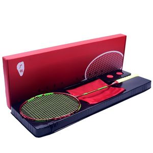 Badminton Rackets Full Carbon Fiber Lightest 10U 52g Badminton Racket Strung Max Tension 30LBS Professional Rackets With Box 221013