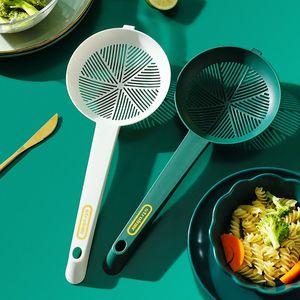 Kitchen Tools can hang a colander to fish eggs and fishs noodles colander artifact diameter net high temperature creative spoon RRE14995