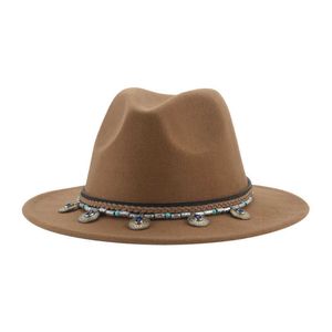 Beanie/Skull Caps Fedora Hats Western Cowboy for Women Winter Vintage Black WeddingフォーマルパナマダービーMen Sombreros de Mujer T221013