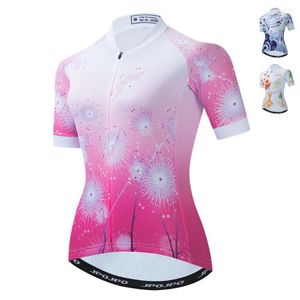 Giacche da corsa UFobike Women Women Cyrsey Jersey Abbigliamento traspirante Pro Team Shirt a maniche corte all'ingrosso