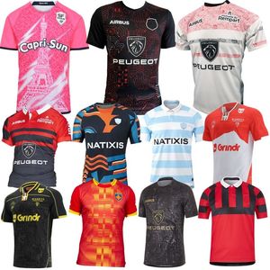 Rugby-Trikots 2022 2024 BIARRITZ Racing 92 Rugby-Trikot 22 24 FRANZÖSISCH ParisUnion Bordeaux Begles Heim Auswärts Perpignan Ernest Wallon Aufwärmshirt der Größe S-5XL