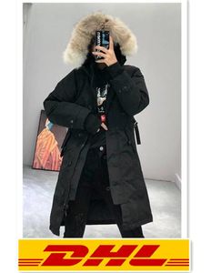 2022 Ms.style Canada Winter TOP Women Homme Jassen Chaquetas Parka Outerwear Big Real Wolf Fur Hooded Fourrure Manteau Down Jacket Coat