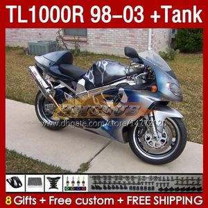 Suzuki TL-1000 TL 1000 R 1000R SRAD 1998 1999 2000 2001 2002 2003 gövdeye 162no.91 TL-1000R TL1000 R 98-03 TL1000R 98 99 00 01 02 03 Mavi alevleme