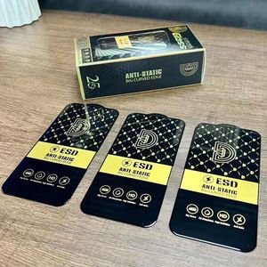 Protetor de tela para iPhone 15 Pro máximo 14 mais 13 mini 12 11 xs xr x 8 7 se ESD Anti-estático de vidro temperado cobertura completa Cobertura de filme SHIELD Guard Premium