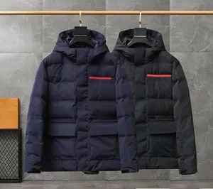 2023 piumino invernale qualità uomo piumini con cappuccio cappotti spessi grande pelliccia con cappuccio uomo parka cappotto invernale taglia M-XXXL