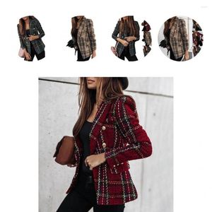 Women's Suits Practical Women Jacket Brigth Color Woolen Modern Design Winter Lady Coat Blazer